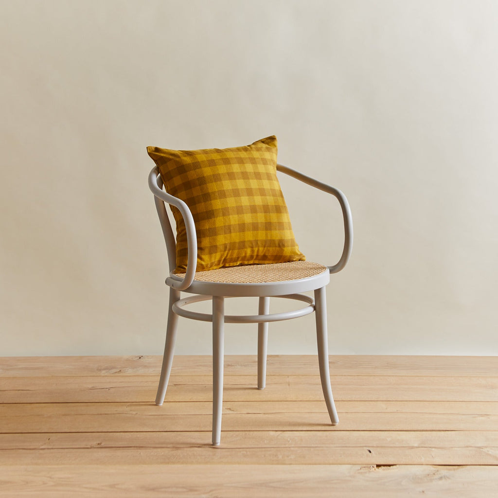 Essential Gingham 18x18 Pillow - Mustard/Bronze