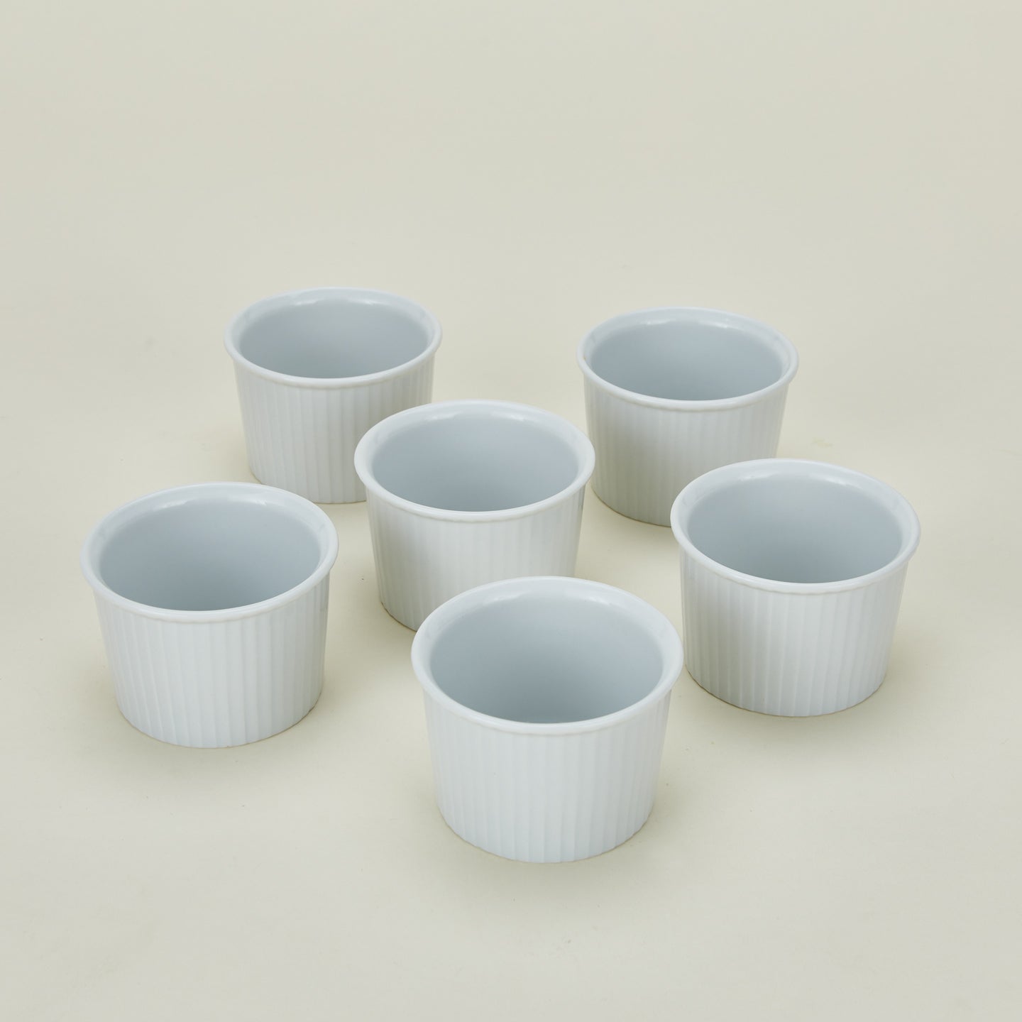 Deep Pleated Ramekin, Set of 6